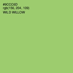 #9CCC6D - Wild Willow Color Image